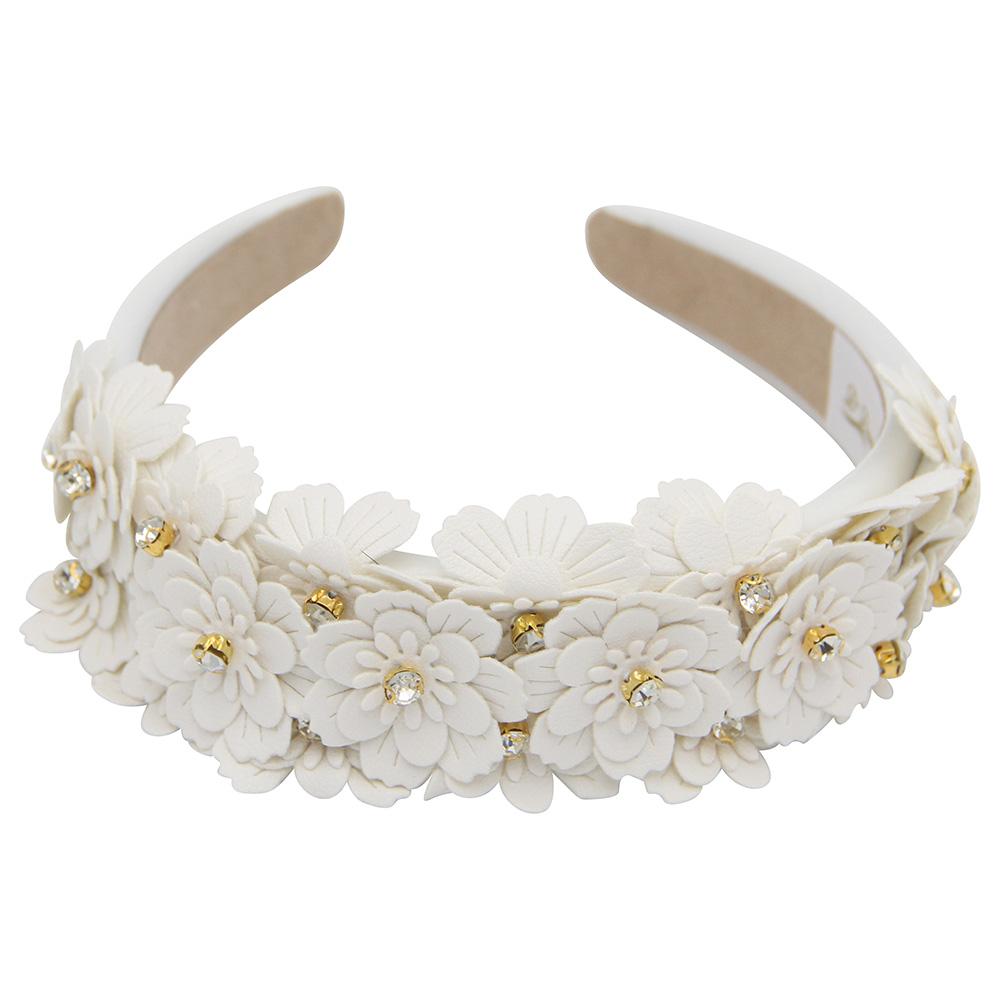 D' Daniela - Girls Camomile Headband - Grey