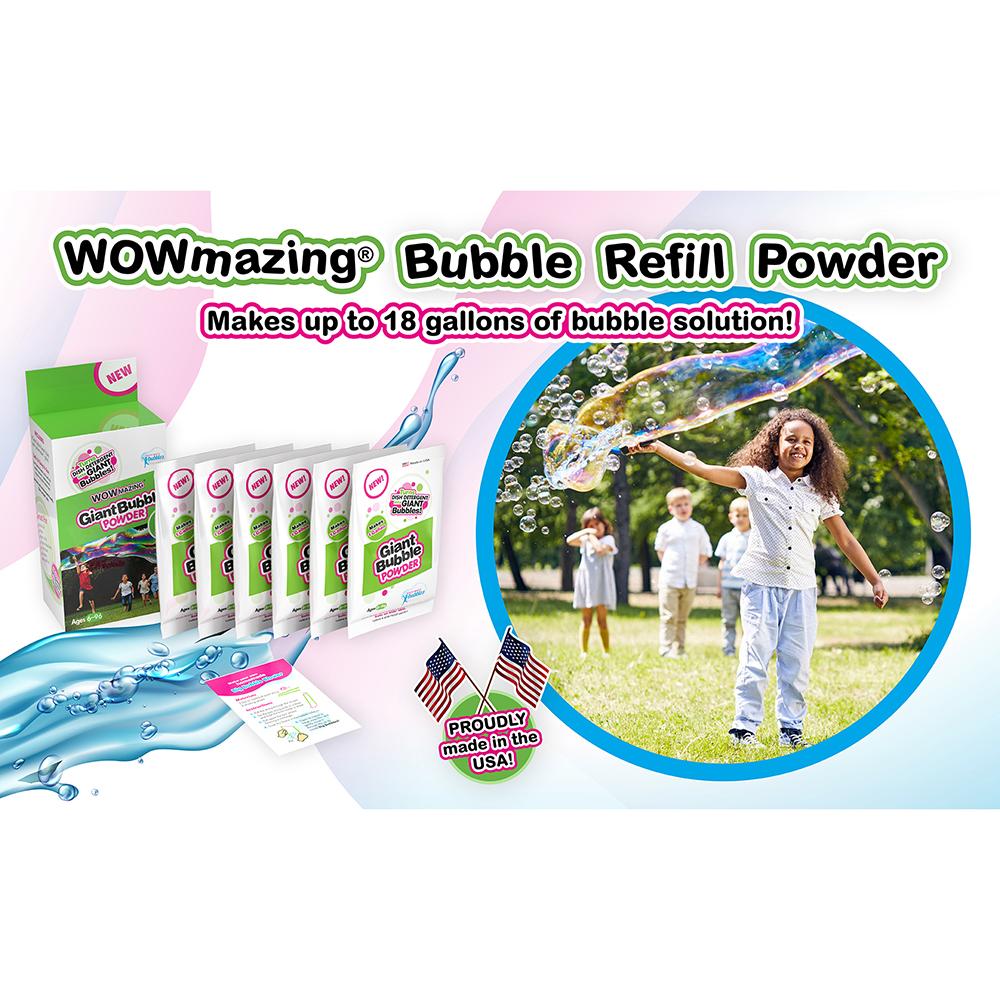 South Beach Bubbles - Wowmazing Giant Bubble Powder Refill - Pack of 6