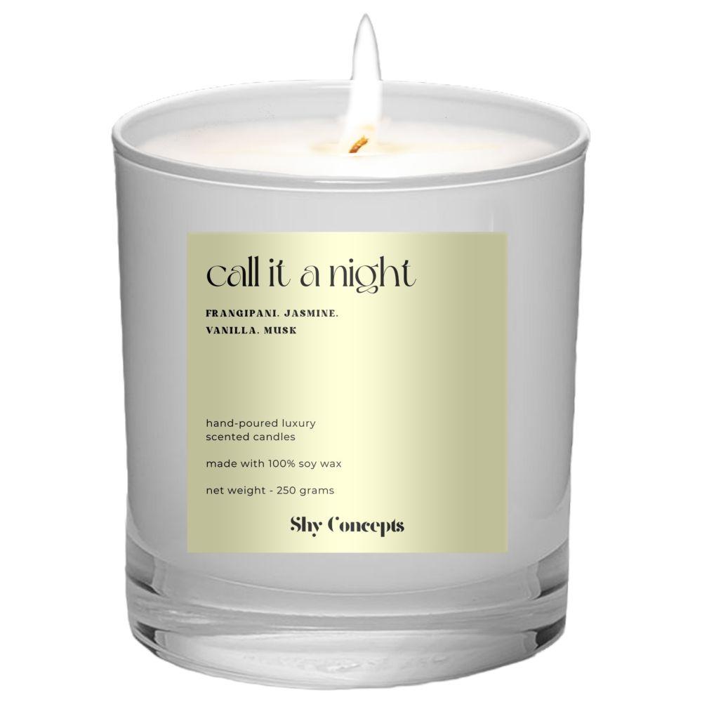 Shy Concepts - Luxury Scented Candle - Call It A Night - White 