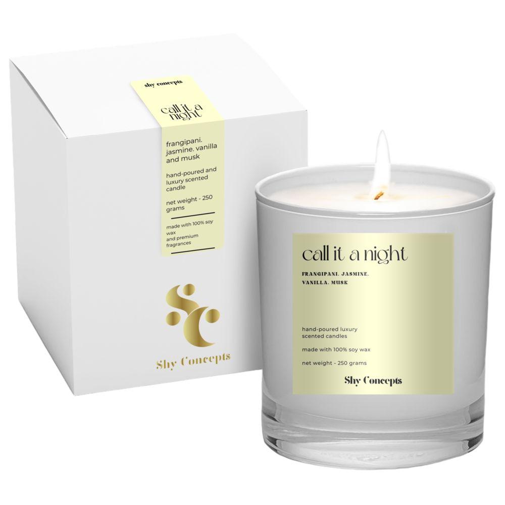 Shy Concepts - Luxury Scented Candle - Call It A Night - White 