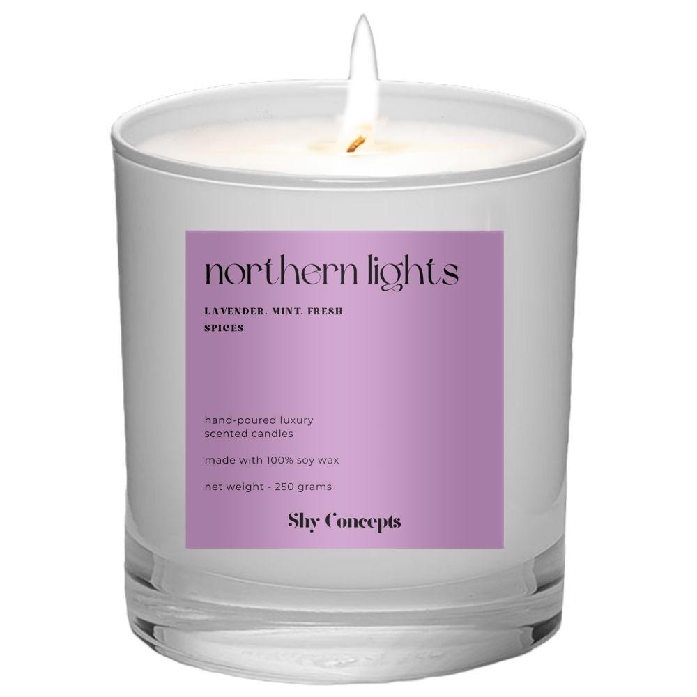 Shy Concepts - Luxury Scented Candle - Northern Lights - White 