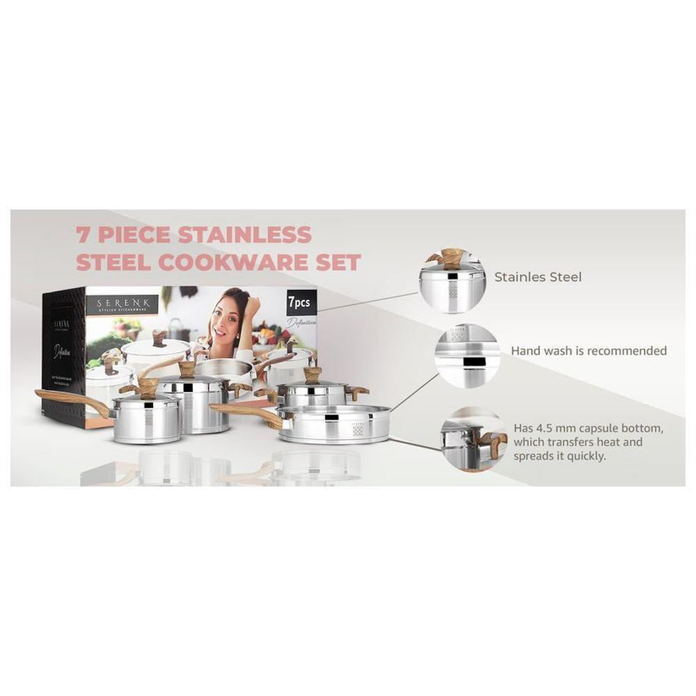 Serenk - Stainless Steel Cookware 7pcs-Set