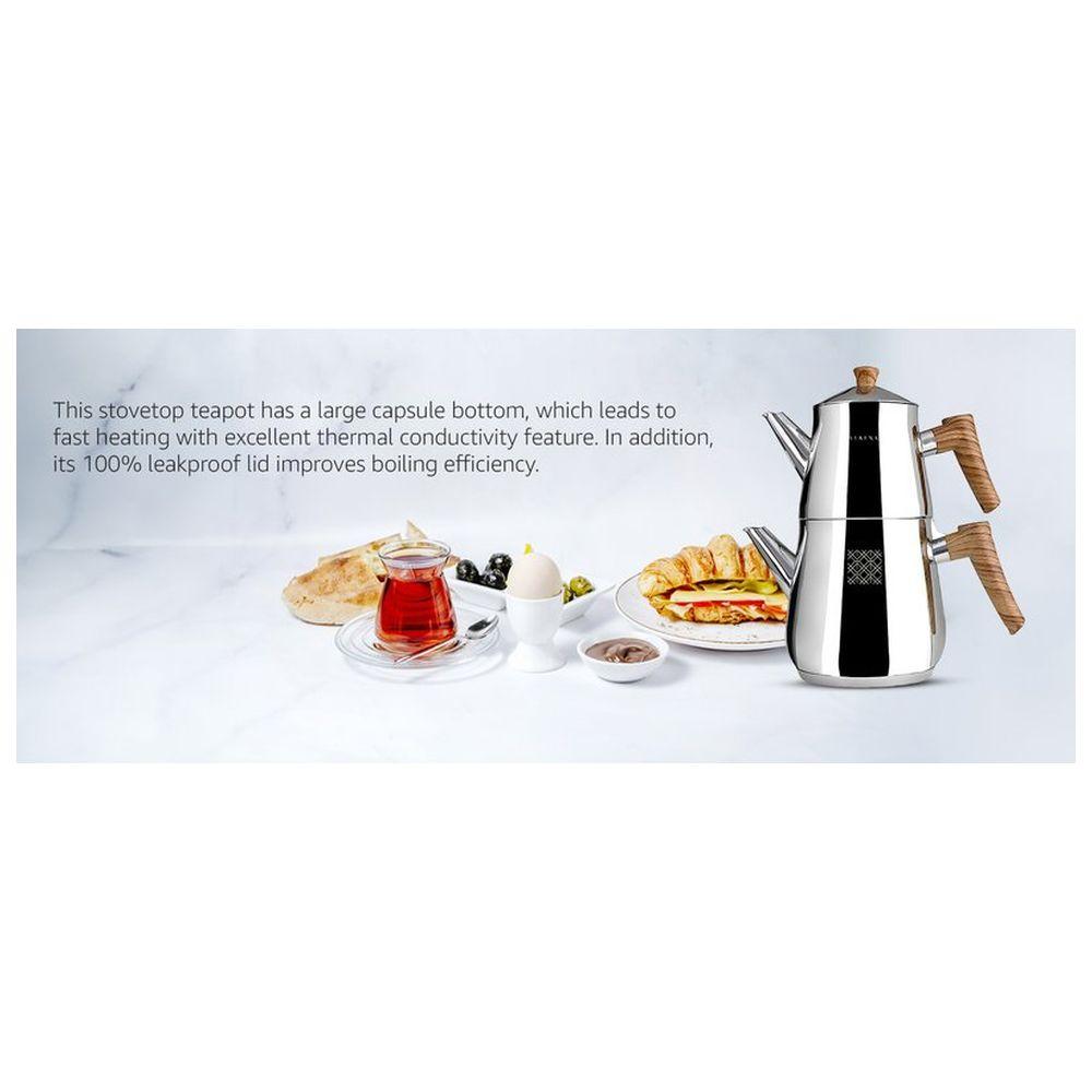 Serenk - Stainless Steel Tea Pot Set