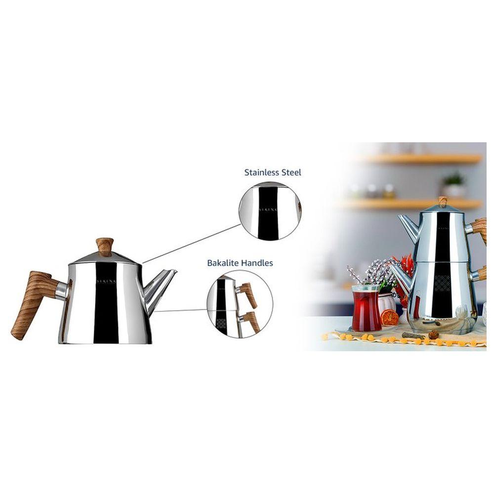 Serenk - Stainless Steel Tea Pot Set