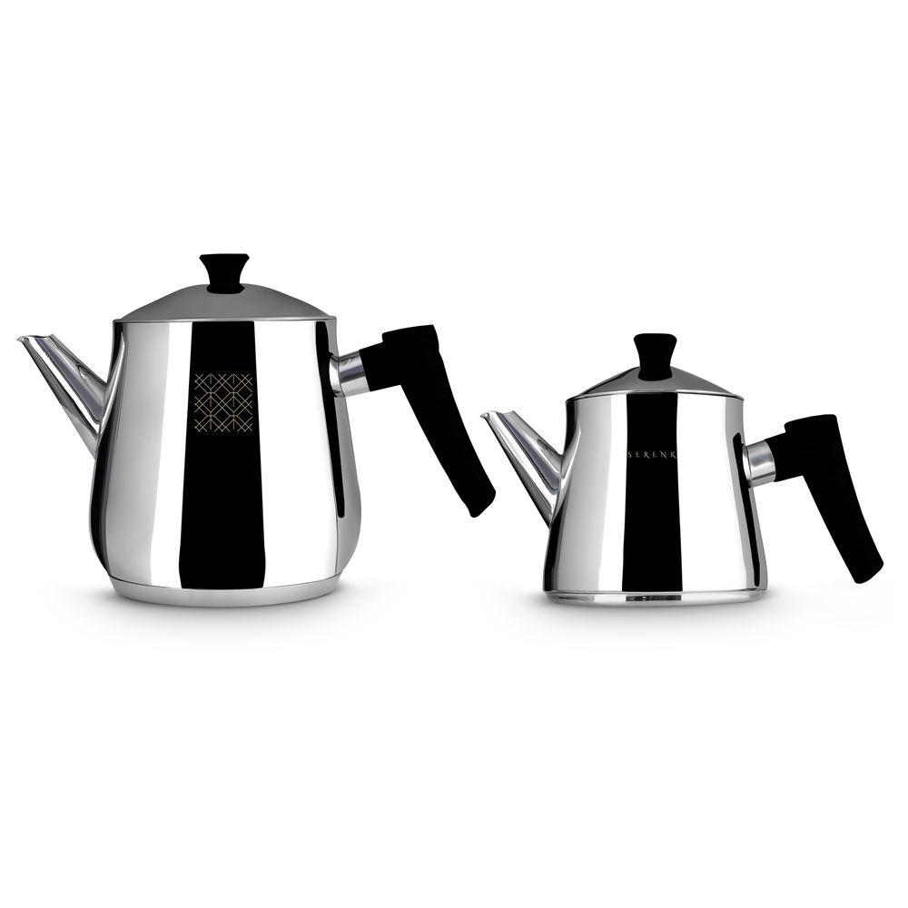 Serenk - Definition Stainless Steel Tea Pot Set - Black