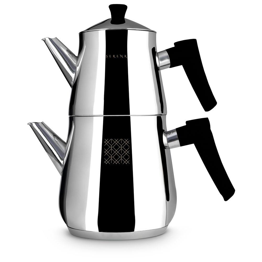 Serenk - Definition Stainless Steel Tea Pot Set - Black