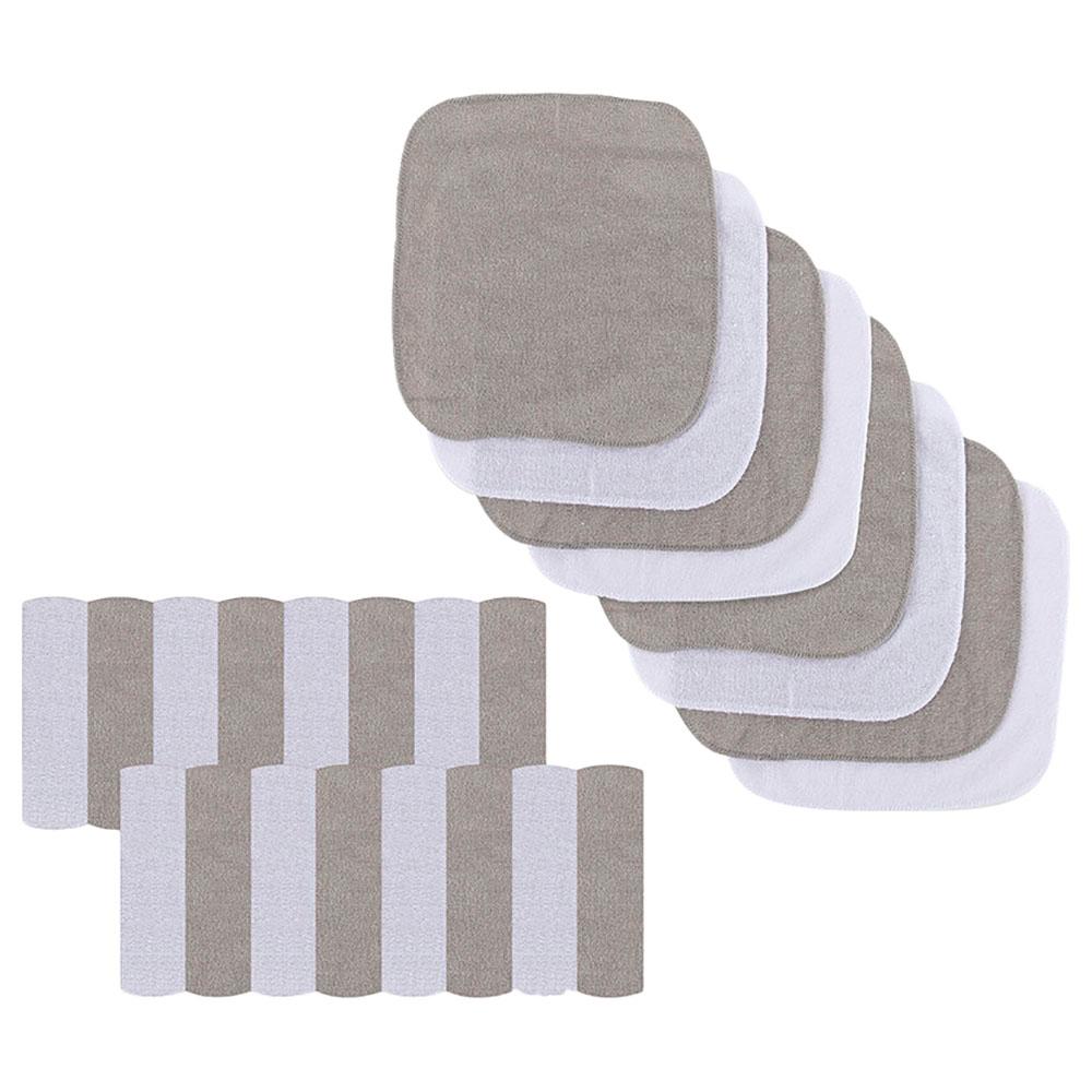 Sugar Sprinkle - Absorbent Washcloth - Grey - Pack of 24