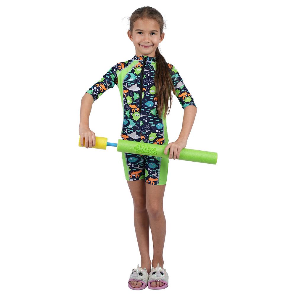 D' Daniela - Kids Dinosaur Swim Suit - Blue