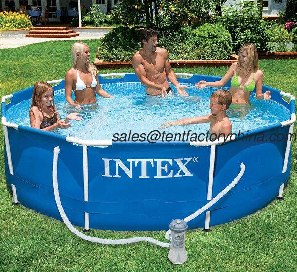 Intex Metal Frame Pool With Pump (10ft)