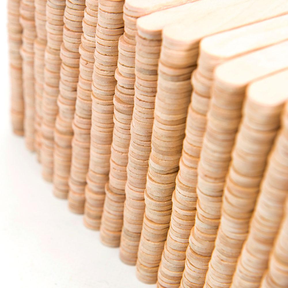 TTS - Wooden Craft Lolly Sticks - Beige - Pack of 1000