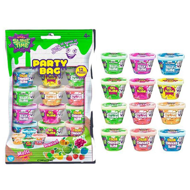 Dohtime - Slimetime Novelties Partybag Slime - 12pcs - 340g