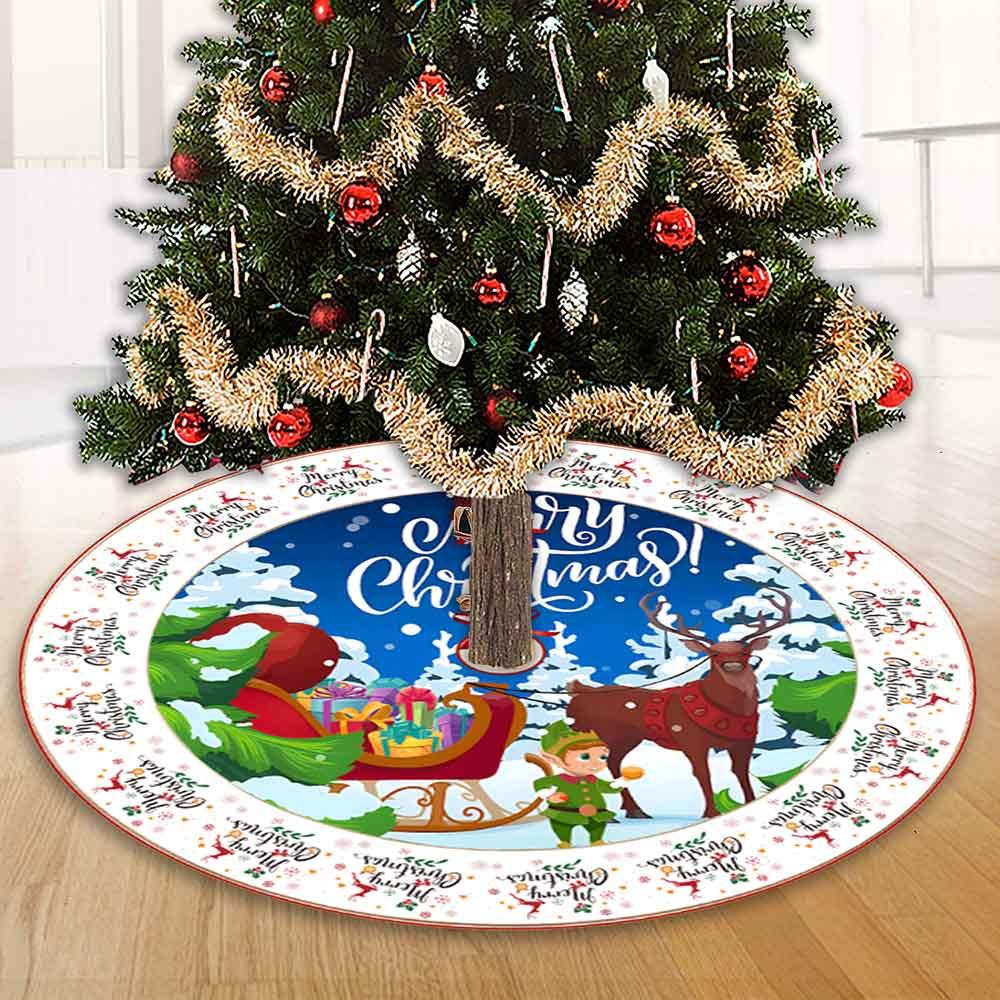 Highland - Merry Christmas Tree Decoration Skirt - 90 cm