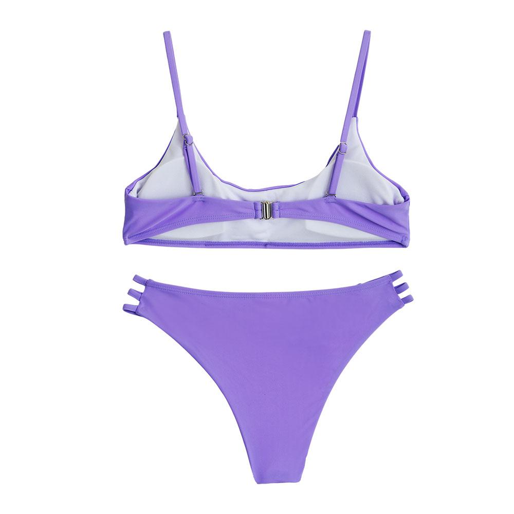 Turquoise - 2pc-Set - Women's Bikini Swim Suit - Purple