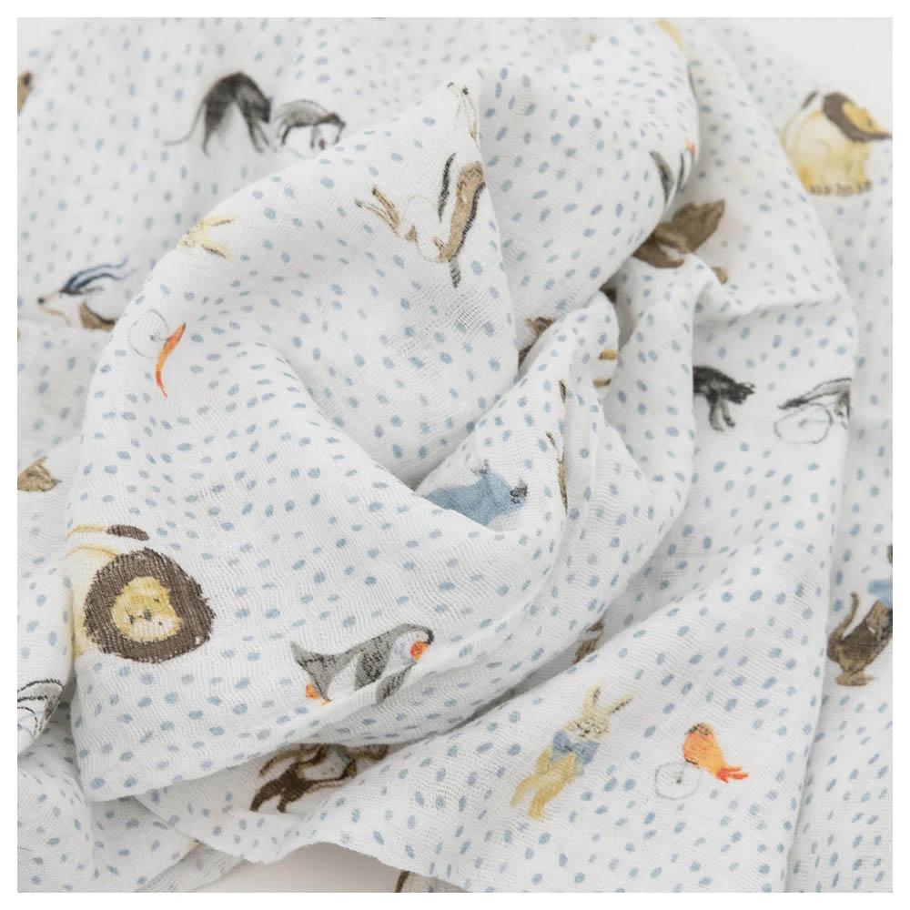 Little Unicorn - Cotton Muslin Swaddle - Party Animals