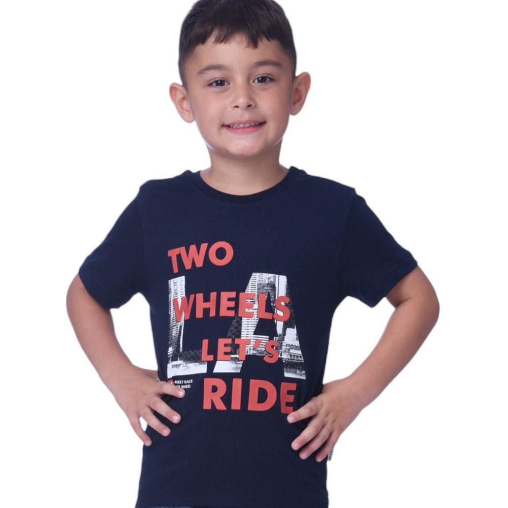 Victor and Jane - Junior Boys T-shirt - Pack of 3 - White/Navy/Red