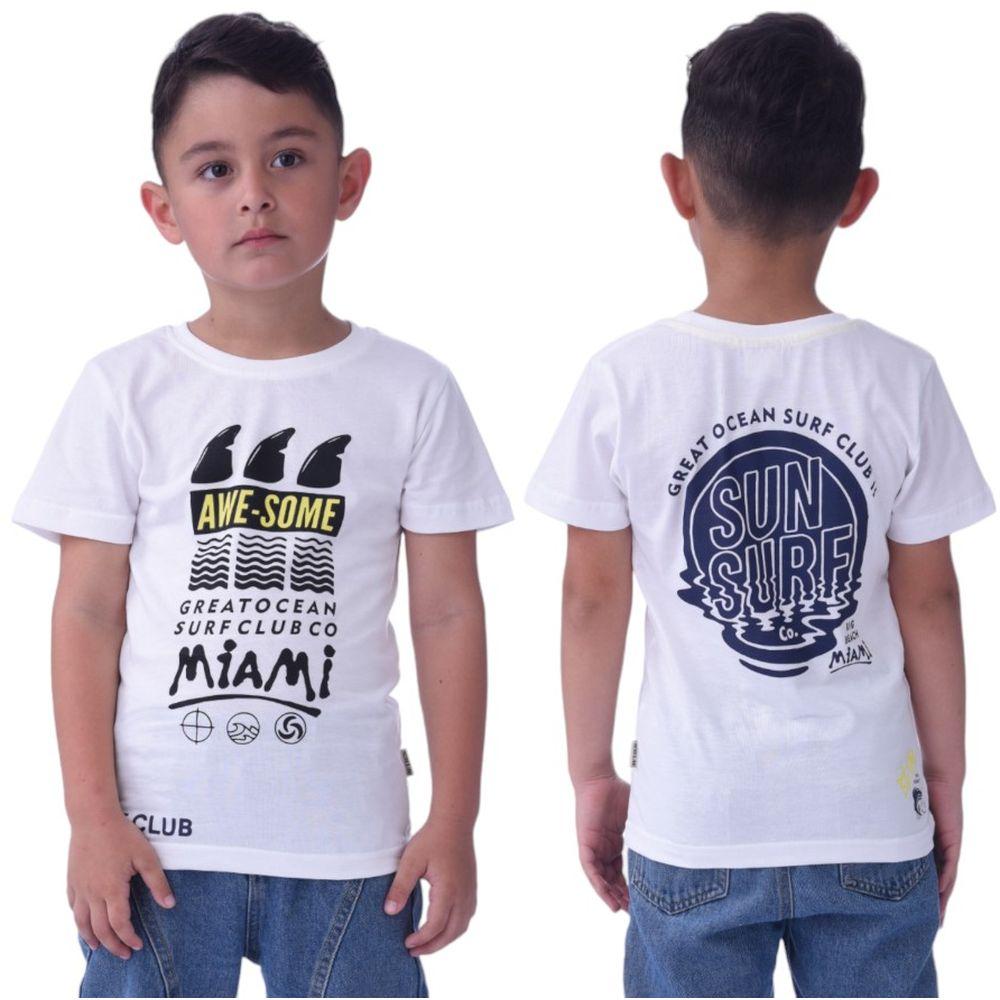 Victor and Jane - Junior Boys T-shirt - Pack of 3 - White/Yellow/Blue