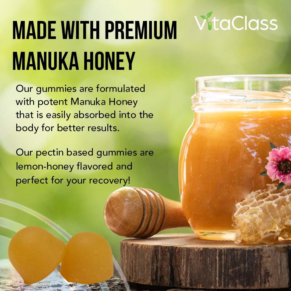 Vitaclass - 5-in-1 Manuka Honey Immunity Gummies For Adults - 60's