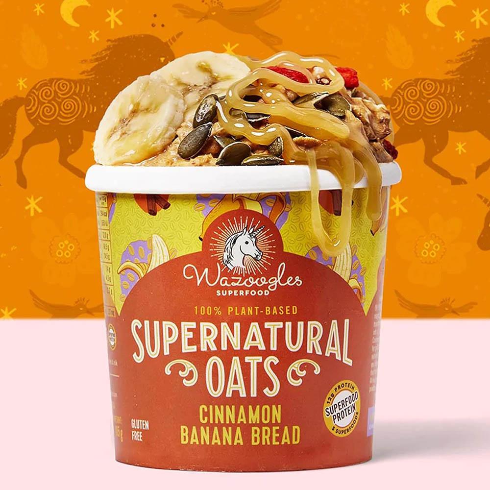 Wazoogles Superfood - Supernatural Oats - Cinnamon Banana Bread Pot