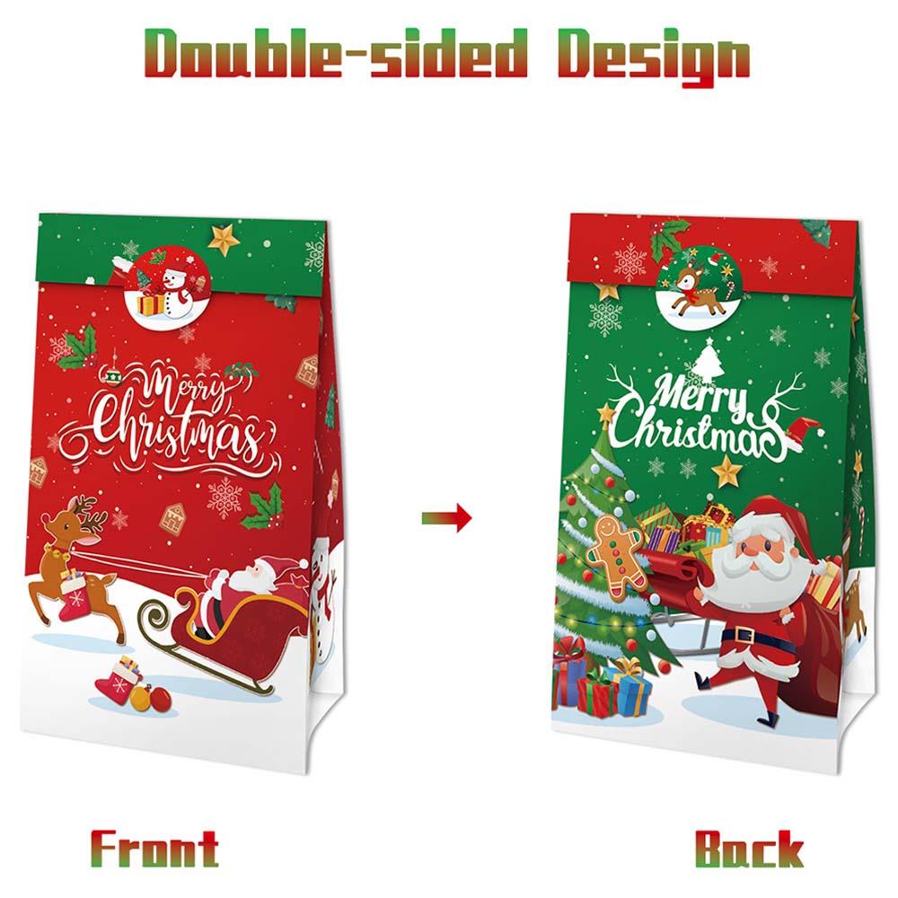 Highland - Christmas Gift Bags With Sealing Stickers - 12pcs