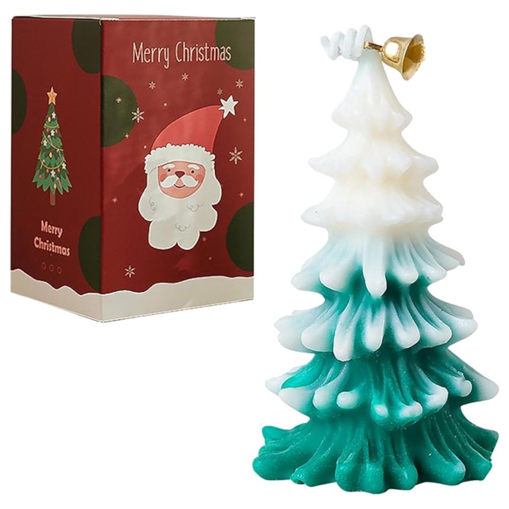 Highland - Handmade Tree Shaped Christmas Candle - Green