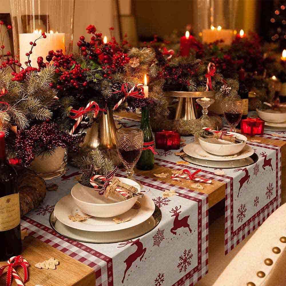 Highland - Merry Christmas Themed Table Runner - 33 x 178 cm