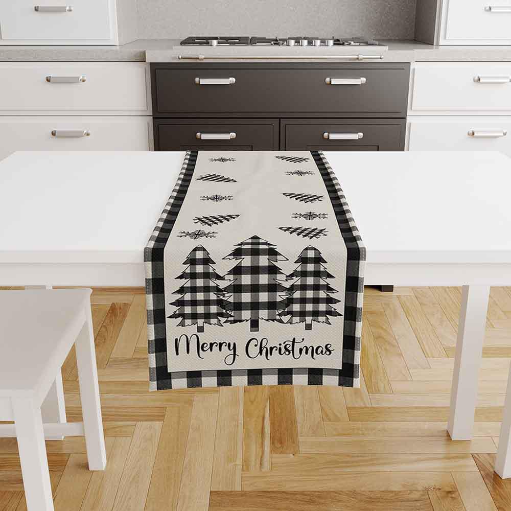 Highland - Merry Christmas Reusable Table Runner - 33 x 178 cm