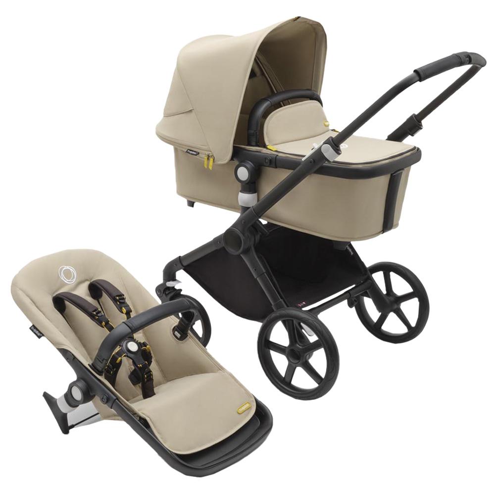 Bugaboo - Fox Cub Complete Stroller - Black/Dessert Beige