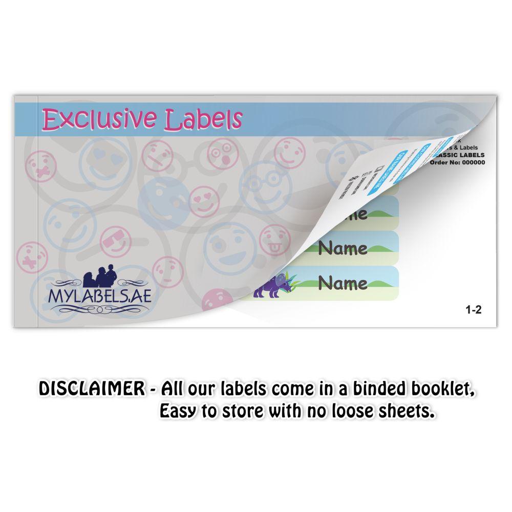 Mylabels - Personalized Shoe Labels - Cute Unicorn - Pack of 12