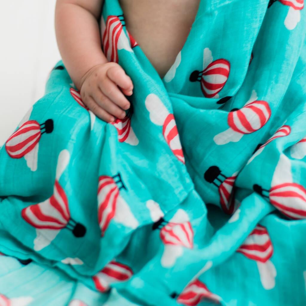 Bullabaloo - Hot Air Balloon Muslin Swaddle