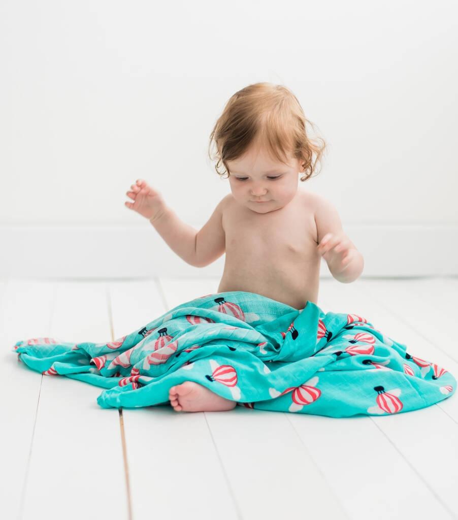 Bullabaloo - Hot Air Balloon Muslin Swaddle