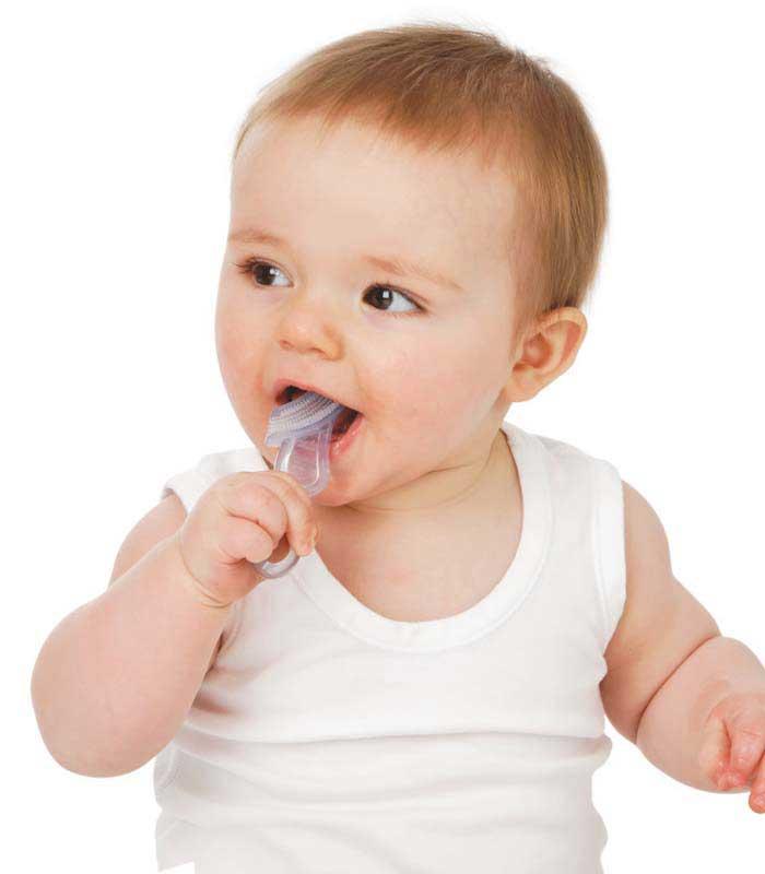 Brush Baby - Soft Teether Brush For Babies And Toddlers - Clear