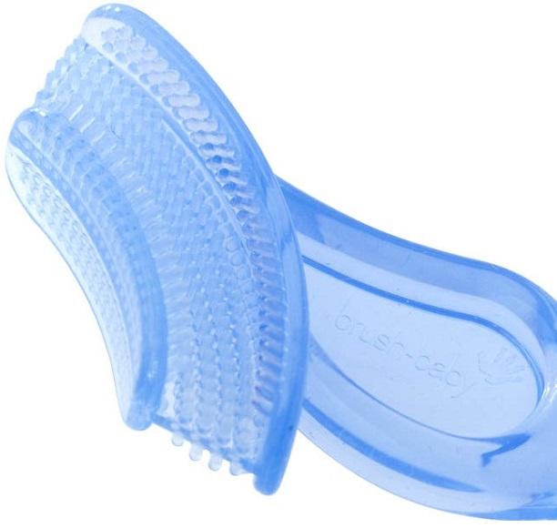 Brush Baby - Soft Teether Brush For Babies And Toddlers - Blue