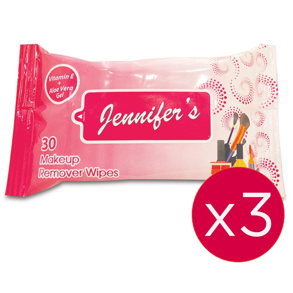 Jennifer's - Make-Up Remover Wipes, 30's (Triple Pack)