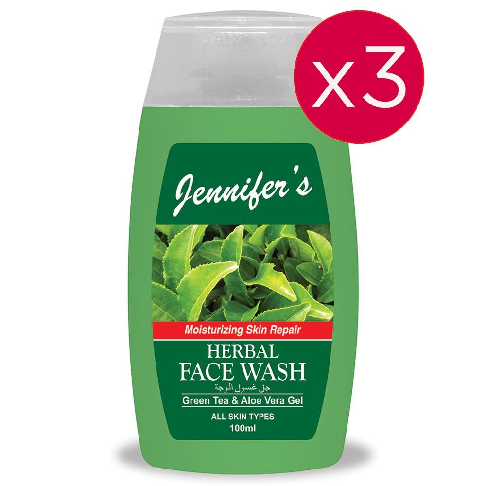 Jennifer's - Face Wash Herbal, 100ml (Triple Pack)