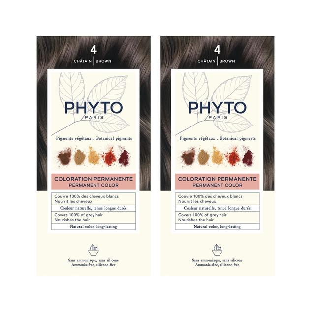 Phyto - Hair Colour 4 Brown Pack Of 2