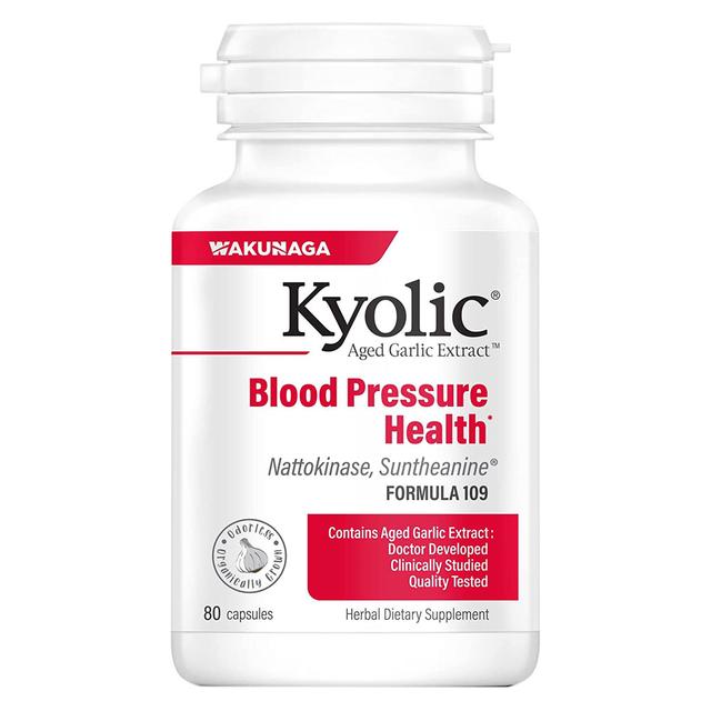 Kyolic Garlic Formula 109 Blood Pressure Health 80 Capsules