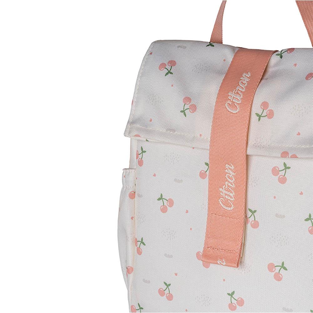 Citron - Insulated Rollup Lunch bag - Light Pink