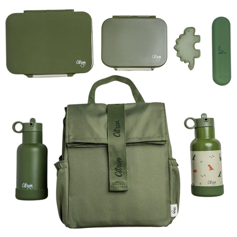 Citron - Insulated Rollup Lunch bag - Green