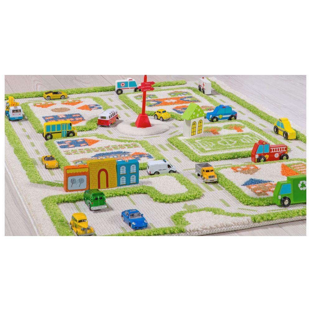 IVI - Traffic Design Educational 3D Carpet Playmat - Small - Green