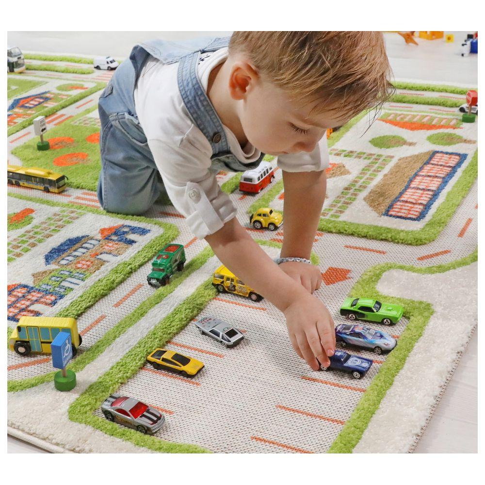 IVI - Traffic Design Educational 3D Carpet Playmat - Small - Green