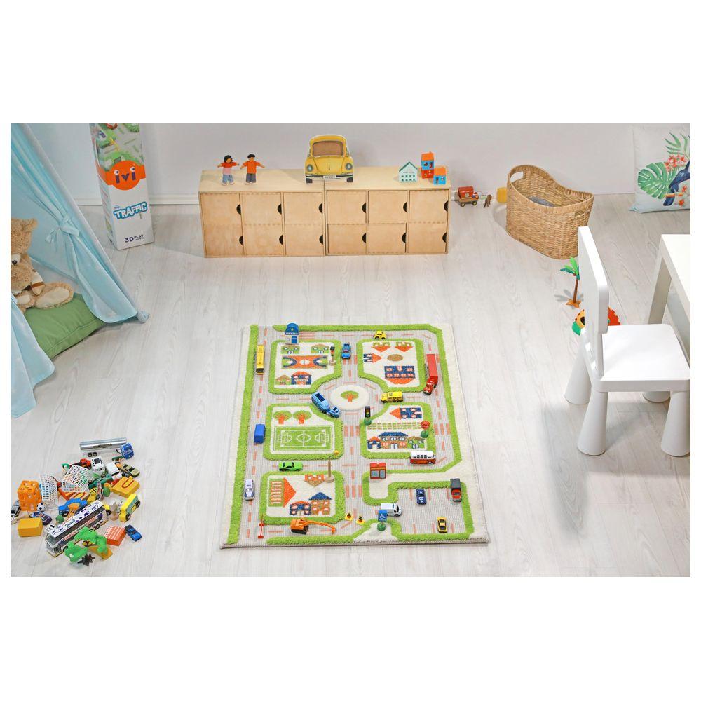 IVI - Traffic Design Educational 3D Carpet Playmat - Small - Green