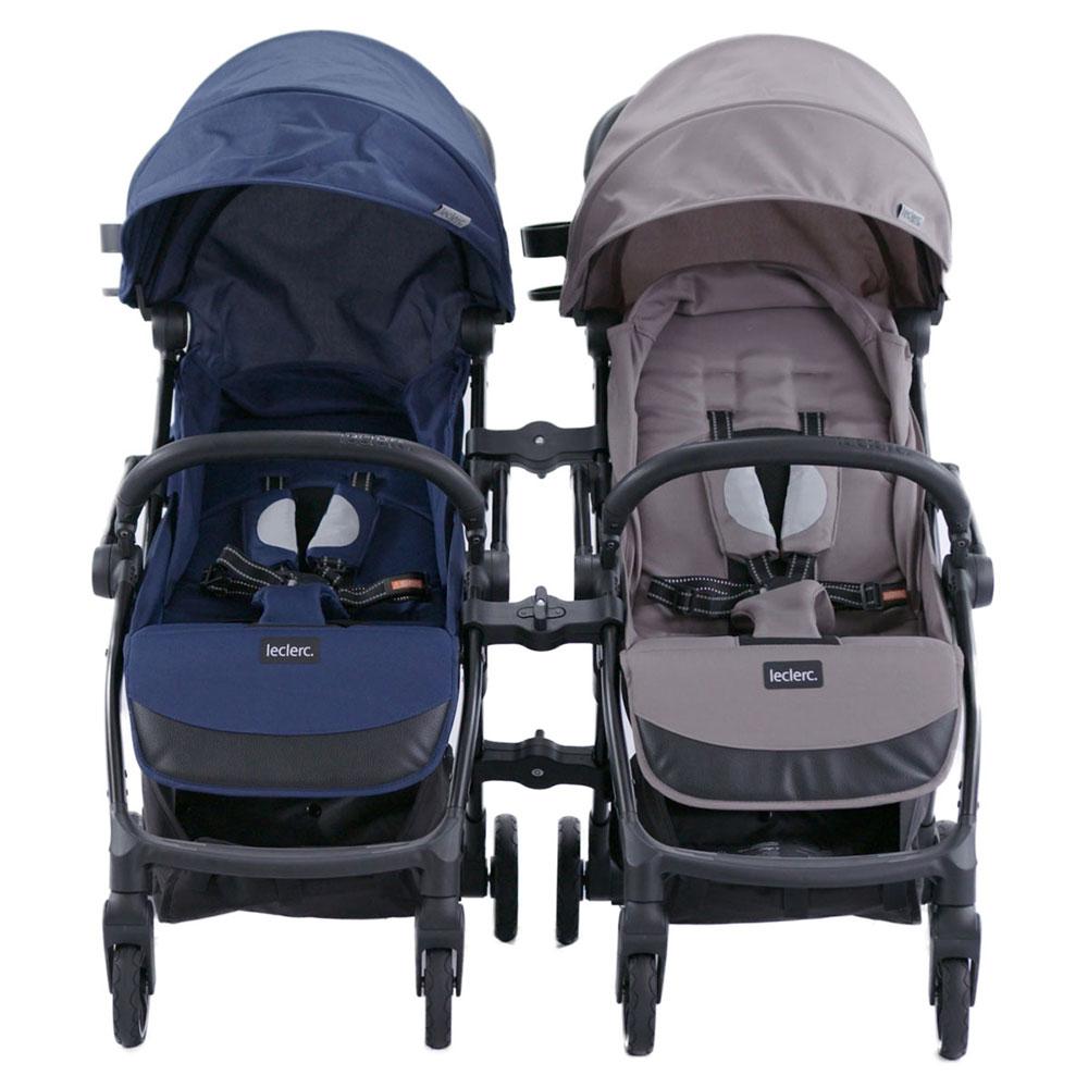 Leclerc - Twin Connector Stroller - Black