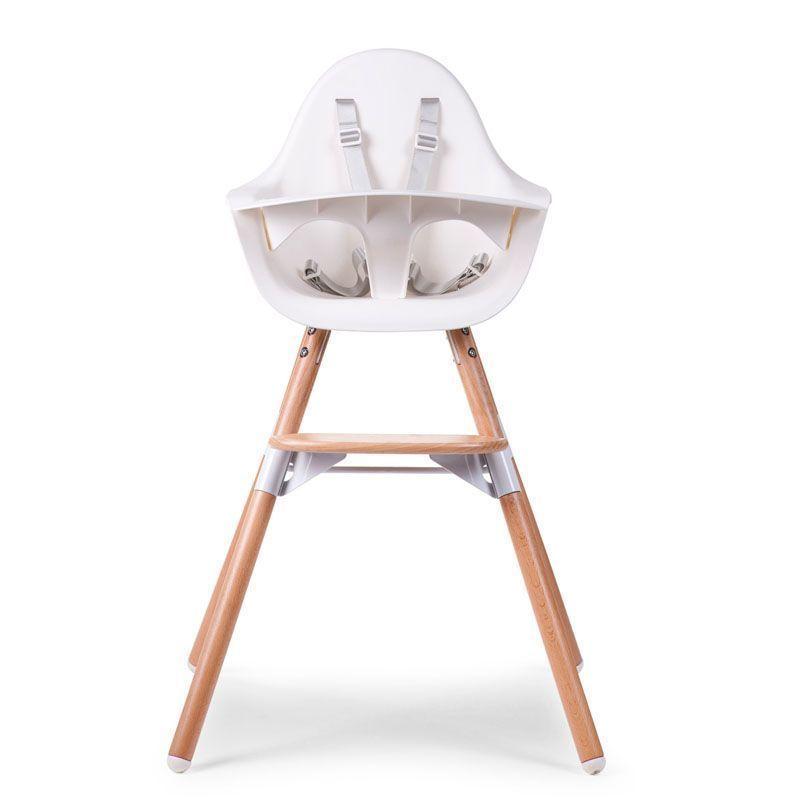 CHILDHOME Evolu 2 Chair with Bumper - Natural / White