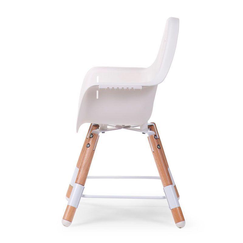 CHILDHOME Evolu 2 Chair with Bumper - Natural / White