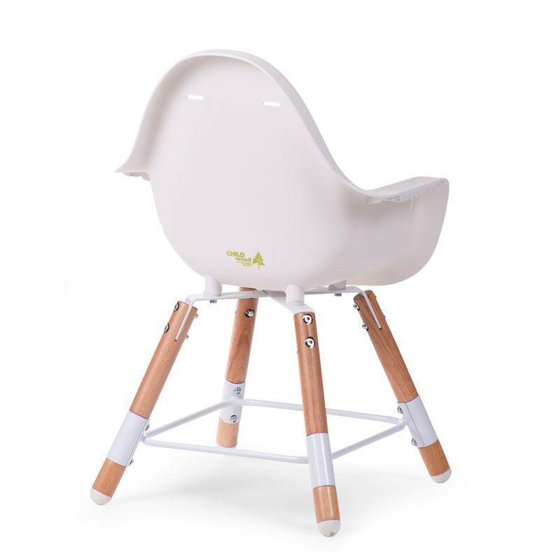 CHILDHOME Evolu 2 Chair with Bumper - Natural / White