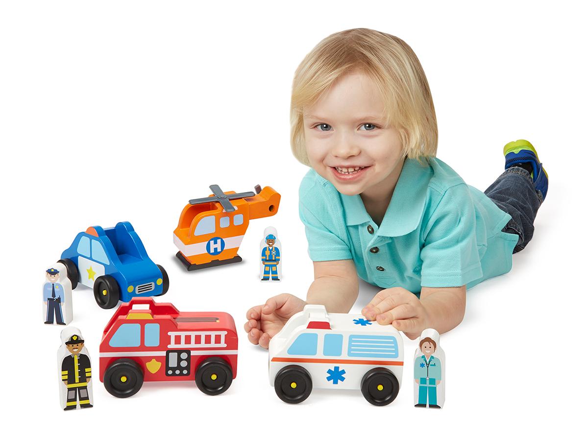 Melissa & Doug Emergency Vehicle Set