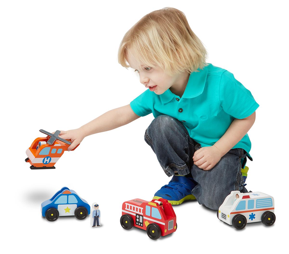 Melissa & Doug Emergency Vehicle Set