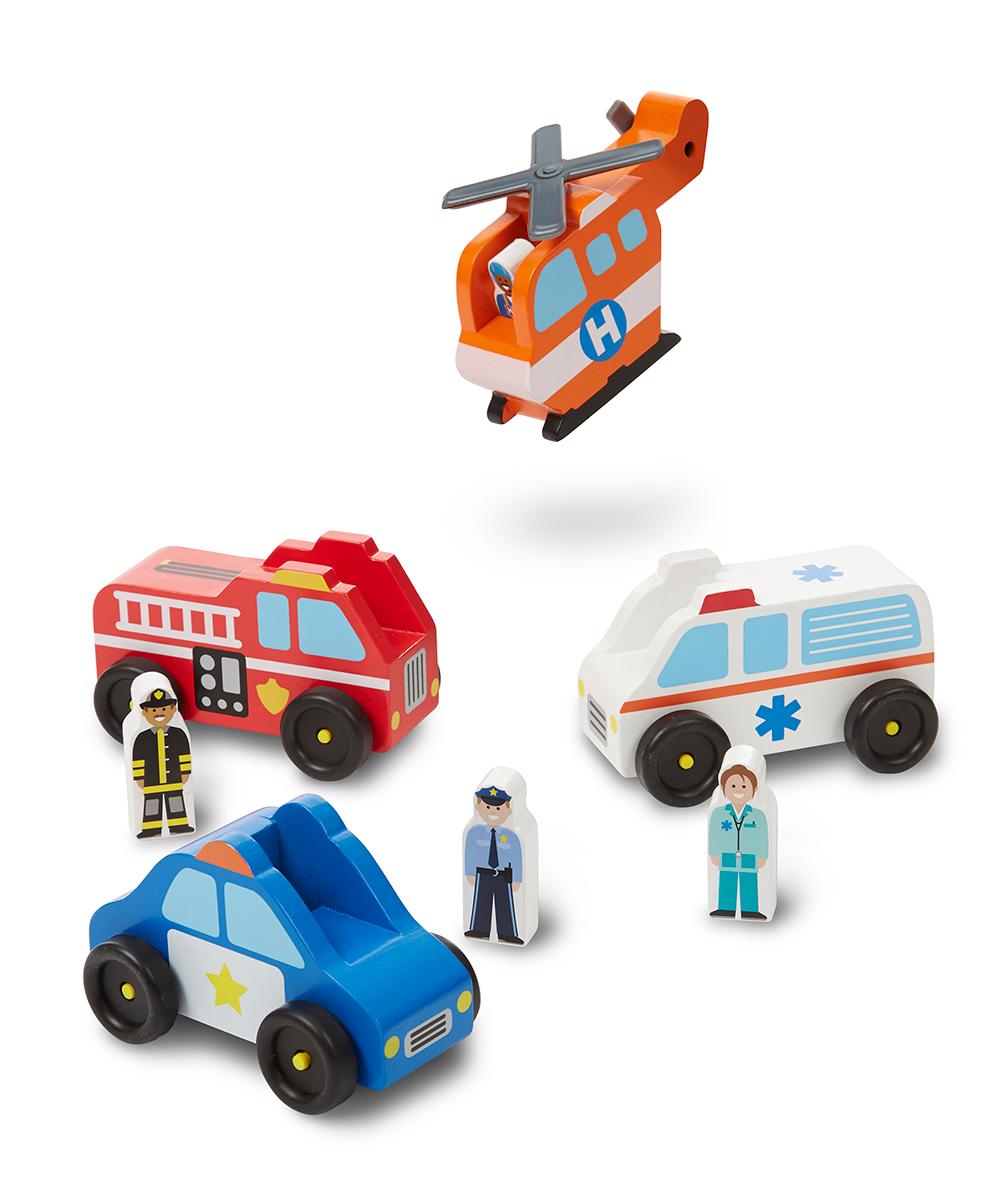 Melissa & Doug Emergency Vehicle Set