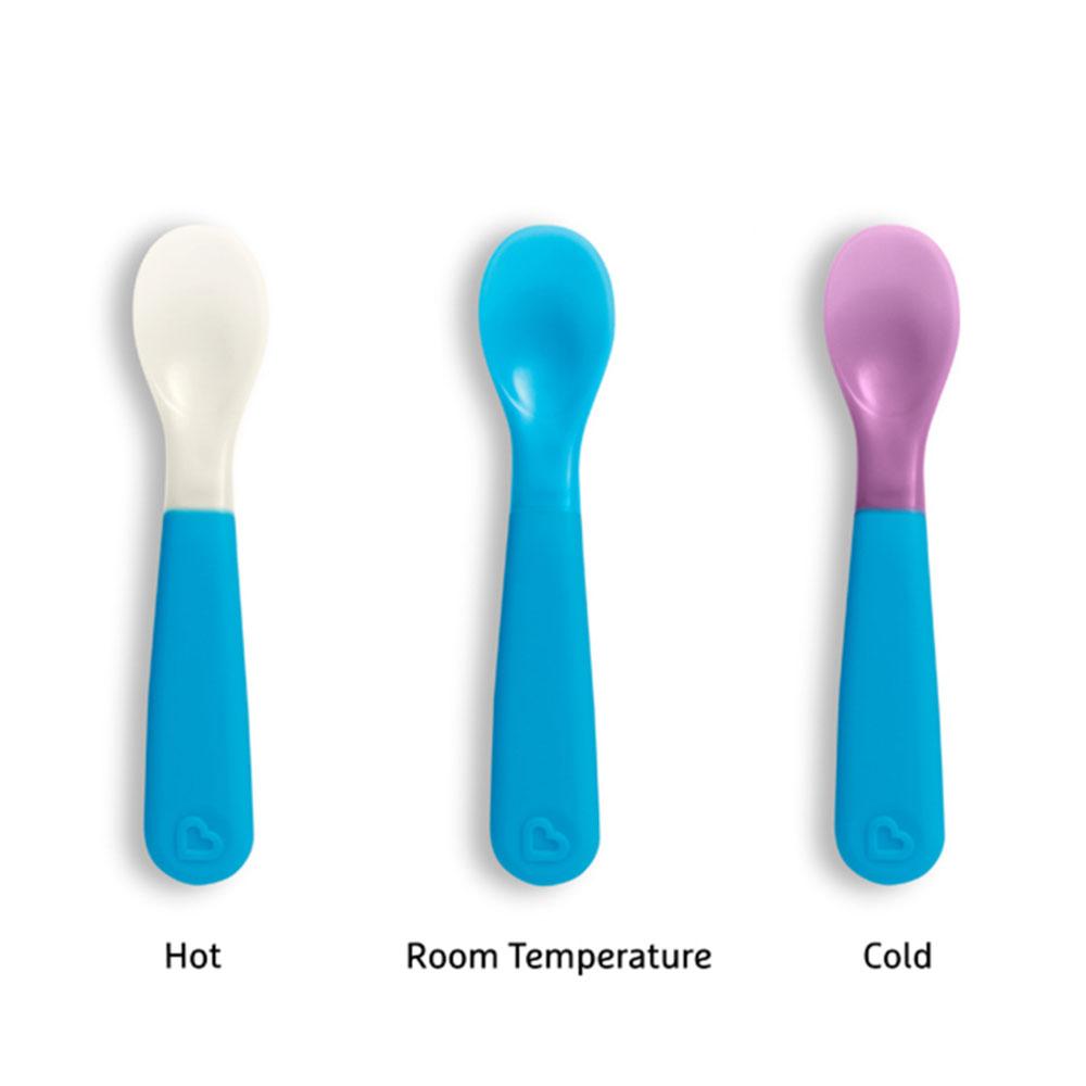 Munchkin - Hot/Cold Color Changing Toddler Forks & Spoons - 6pcs