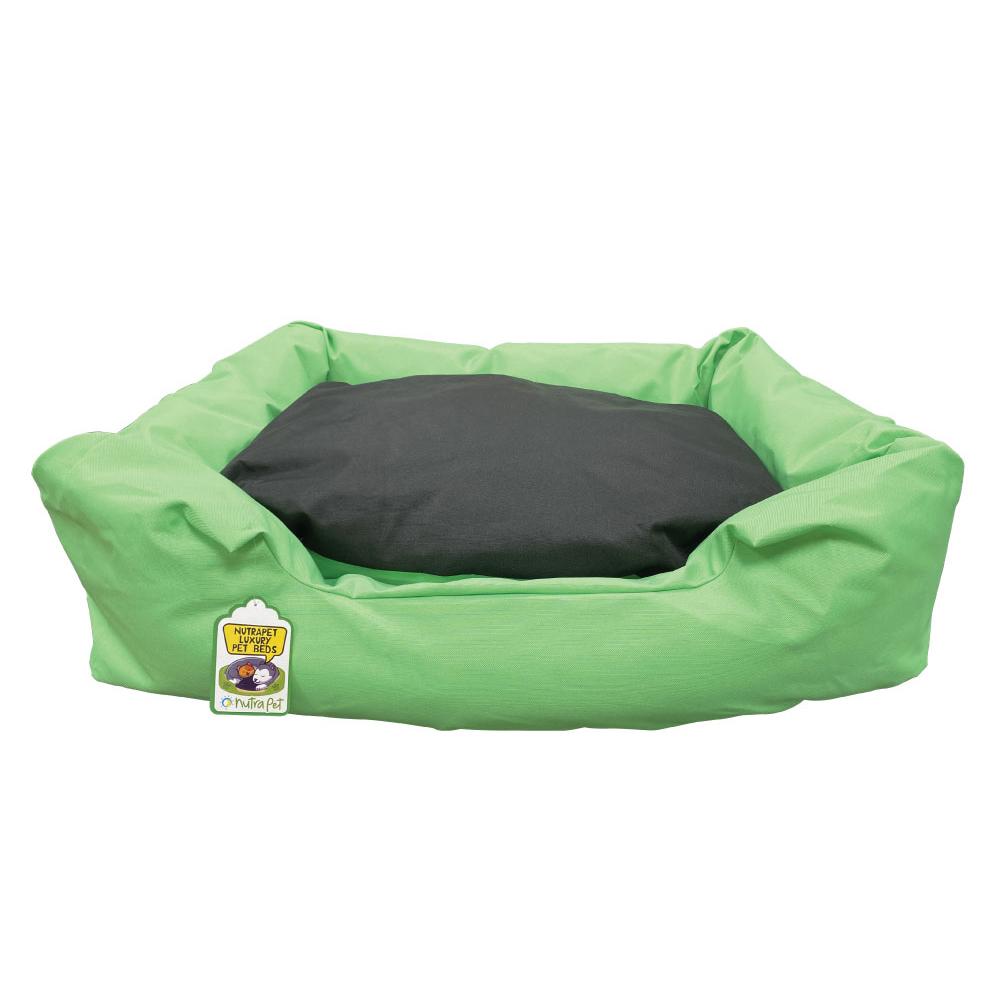 NutraPet - Medium Lounger Bed - Green & Black